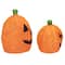 Lighted Sisal Jack -O'-Lanterns Outdoor Halloween Decoration Set
